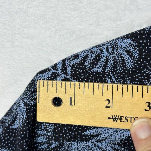 Nat Nast Button Down Shirt Blue Silk Short Sleeve Palm Tree Beach Men's Size XXL - Picture 6 of 16